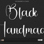 Black Handmade Font - Featured Image