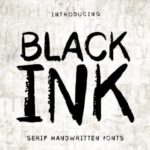 Black Ink Font - Featured Image