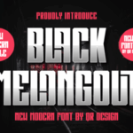 Black Melongout Font - Featured Image