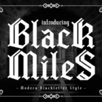 Black Miles Font - Featured Image