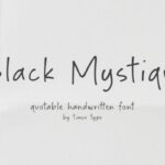 Black Mystique Font - Featured Image