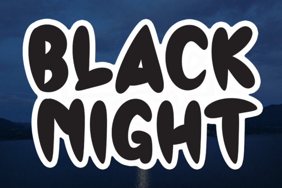 Black Night Font - Featured Image