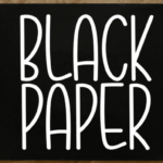Black Paper Font - Featured Image