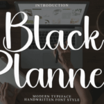 Black Planner Font - Featured Image