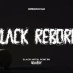 Black Reborn Font - Featured Image