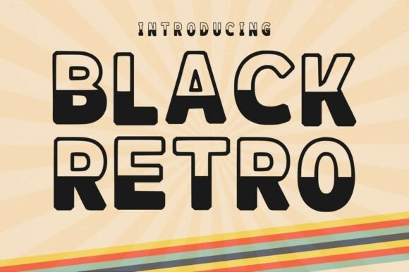 Black Retro Font - Featured Image