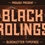Black Rolings Font - Featured Image