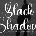 Black Shadow Font - Featured Image
