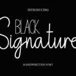 Black Signature Font - Featured Image