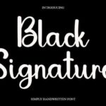 Black Signature Font - Featured Image