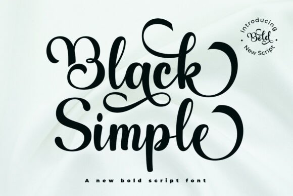 Black Simple Font - Featured Image