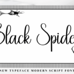 Black Spider Font - Featured Image