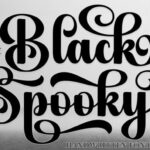 Black Spooky Font - Featured Image