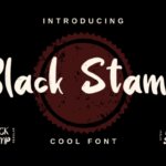 Black Stamp Font - Featured Image