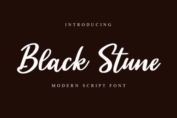 Black Stune Font - Featured Image