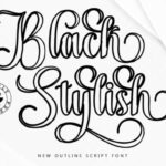 Black Stylish Font - Featured Image