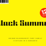 Black Summer Family Font - Featured Image