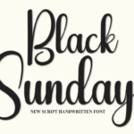 Black Sunday Font - Featured Image