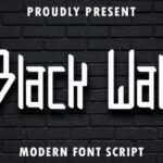 Black Wall Font - Featured Image