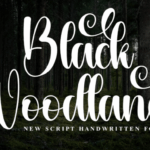 Black Woodland Font - Featured Image