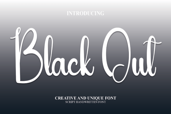 Black out Font - Featured Image