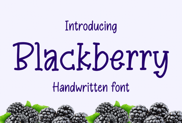 Blackberry Font - Featured Image