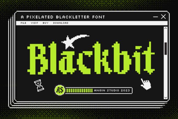 Blackbit Font - Featured Image