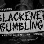 Blackened Rumbling Font - Featured Image
