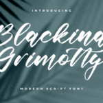 Blackina Grimotty Font - Featured Image
