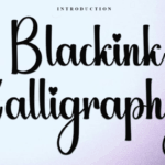 Blackink Calligraphy Font - Featured Image