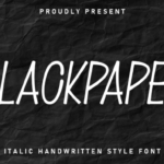 Blackpaper Font - Featured Image