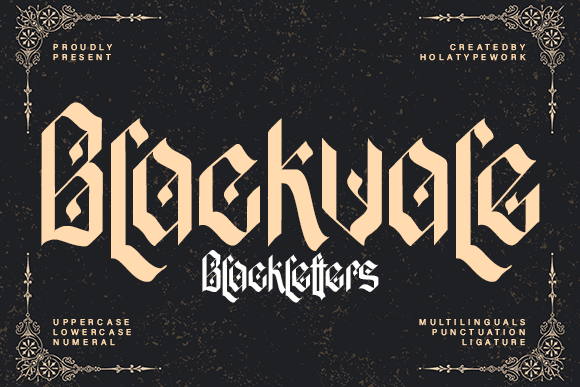 Blackvale Font - Featured Image