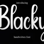 Blacky Font - Featured Image