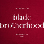 Blade Brotherhood Font - Featured Image