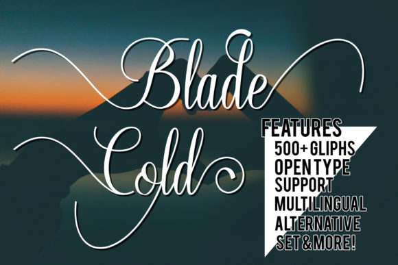 Blade Cold Font - Featured Image