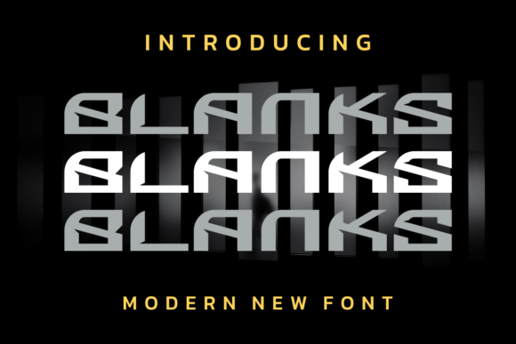 Blanks Font - Featured Image