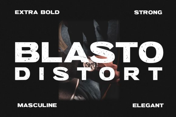 Blasto Distort Font - Featured Image