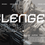 Blenger Tech Font - Featured Image