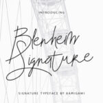 Blenheim Signature Font - Featured Image
