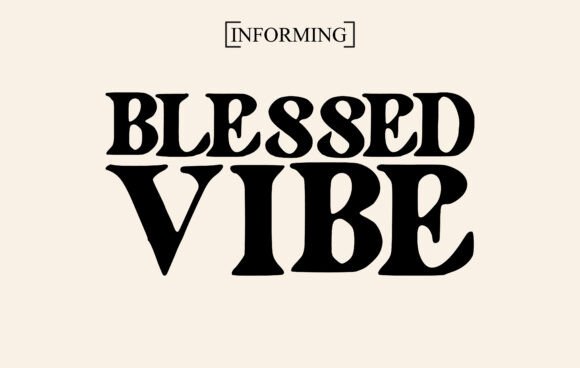 Blessed Vibe Font - Featured Image