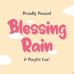 Blessing Rain Font - Featured Image