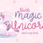 Blink Magic Unicorn Font - Featured Image