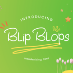 Blip Blops Font - Featured Image