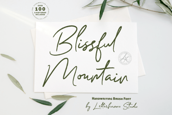 Blissful Mountain Font - Featured Image