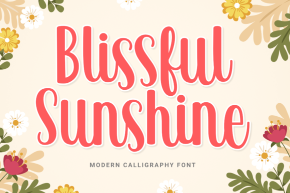 Blissful Sunshine Font - Featured Image
