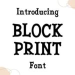 Block Print Font - Featured Image