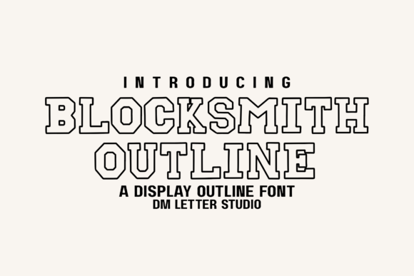 Blocksmith Outline Font - Featured Image