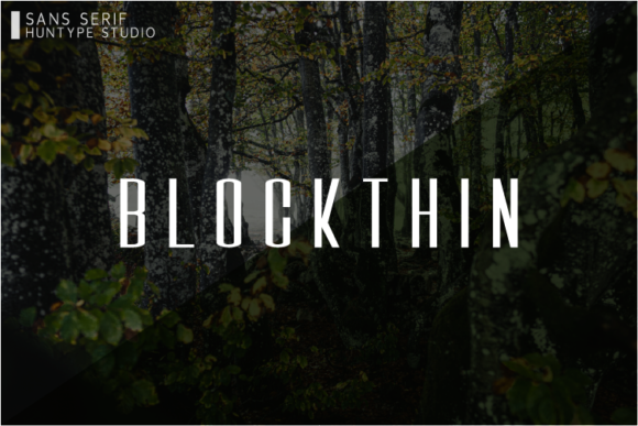 Blockthin Font - Featured Image