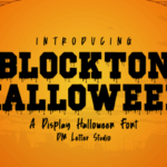 Blockton Halloween Font - Featured Image