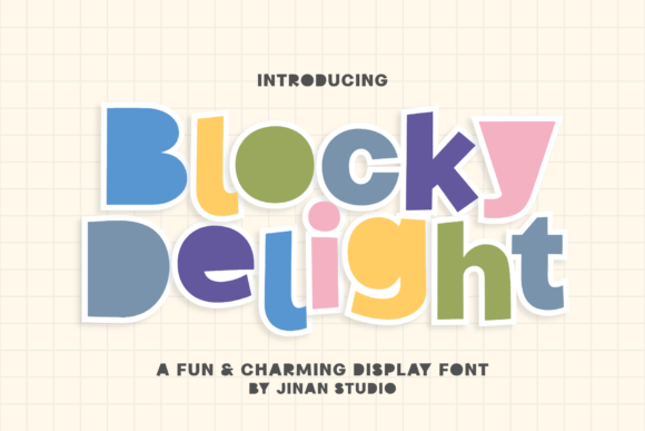 Blocky Delight Font - Featured Image